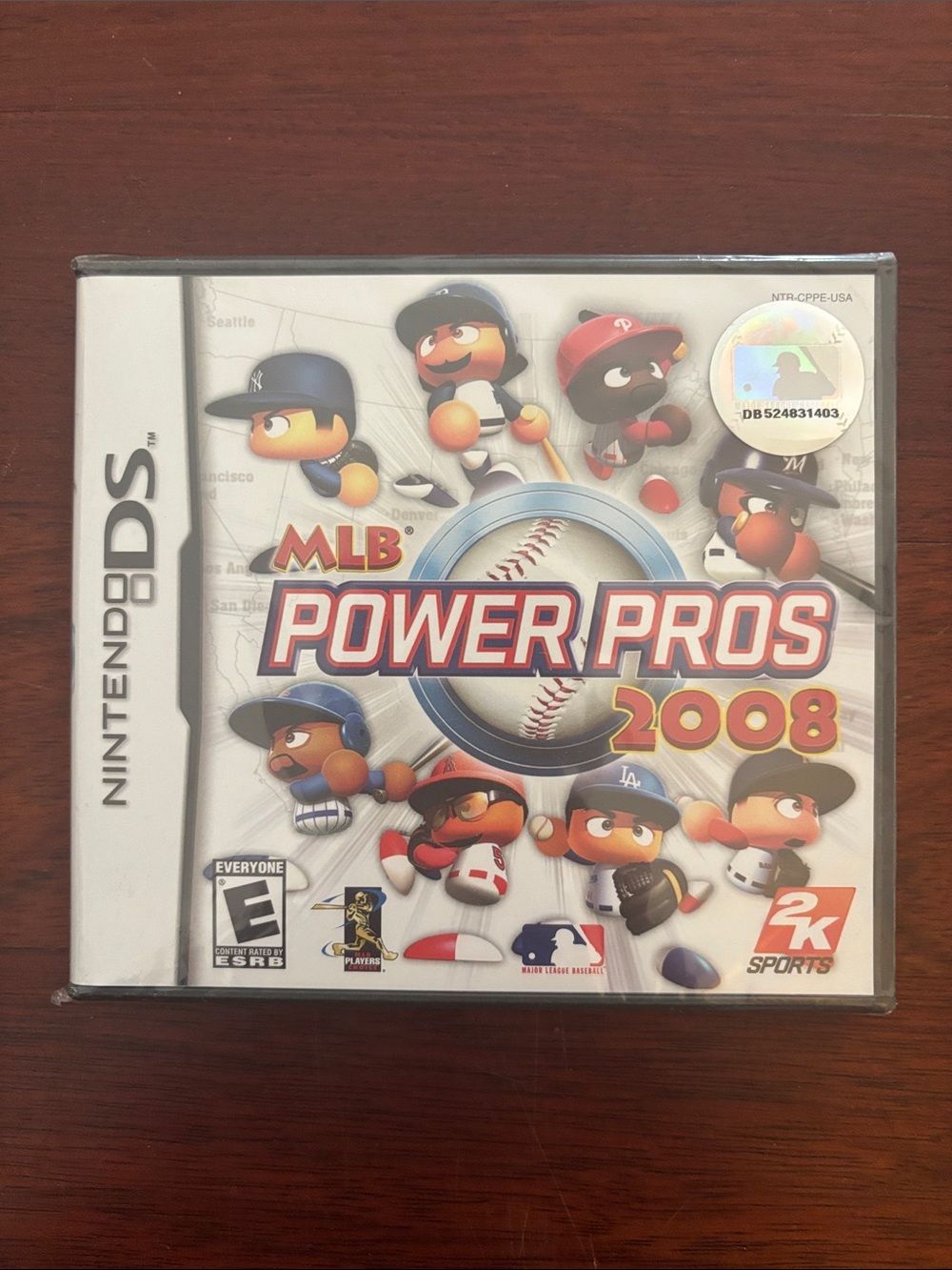 Nintendo MLB Power Pros 2008 - White & Red Artwork